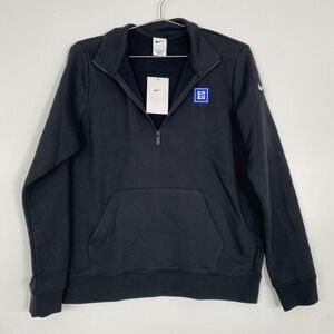 NWT Nike Golf Sweatshirt Womens Large Black 1/4 Zip Fleece Pullover DX6720-010